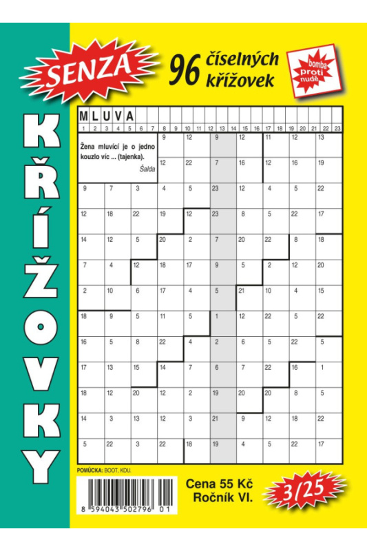 Senza číselné křížovky 3/2025