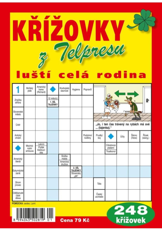Křížovky z Telpresu luští celá rodina - 248 křížovek 1/2025 TELPRES, s.r.o.