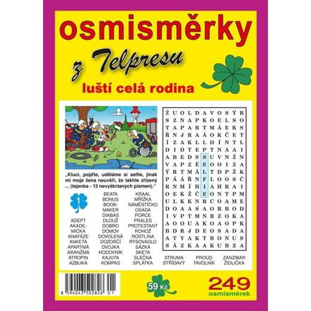 Osmisměrky z Telpresu luští celá rodina 1/2025 - 249 osmisměrek