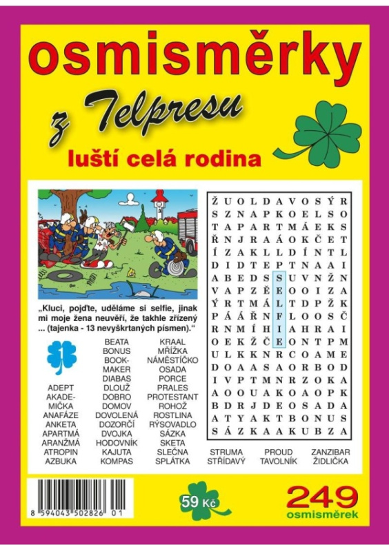 Osmisměrky z Telpresu luští celá rodina 1/2025 - 249 osmisměrek