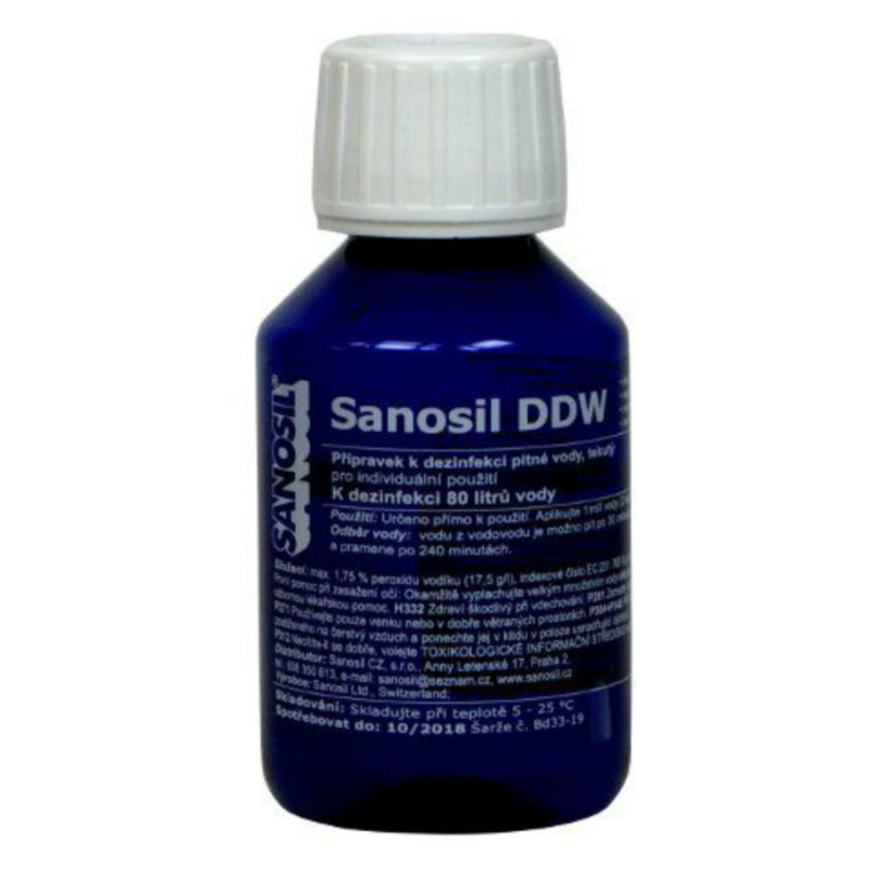 Sanosil DDW dezinfekce pit.vody 80ml/80l vody