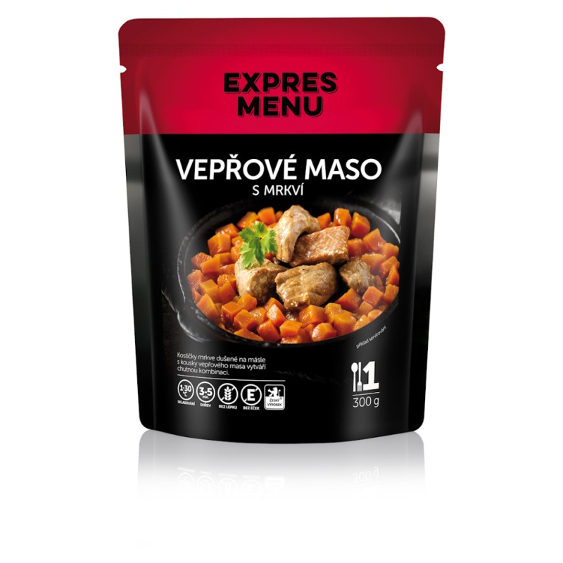 Vepřové maso s mrkví EXPRES MENU (1 porce)