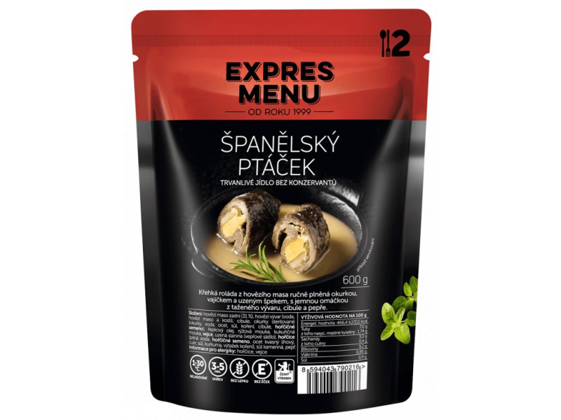 Španělský ptáček EXPRES MENU (2 porce)