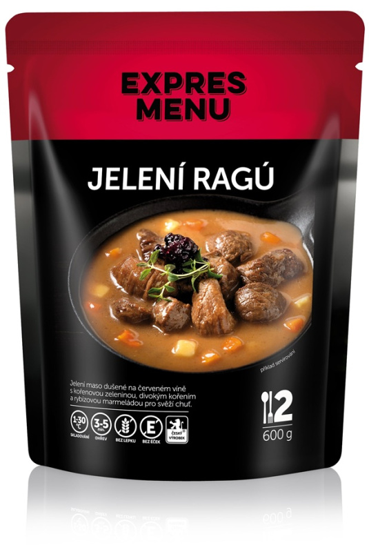 Jelení ragú EXPRES MENU (2 porce)