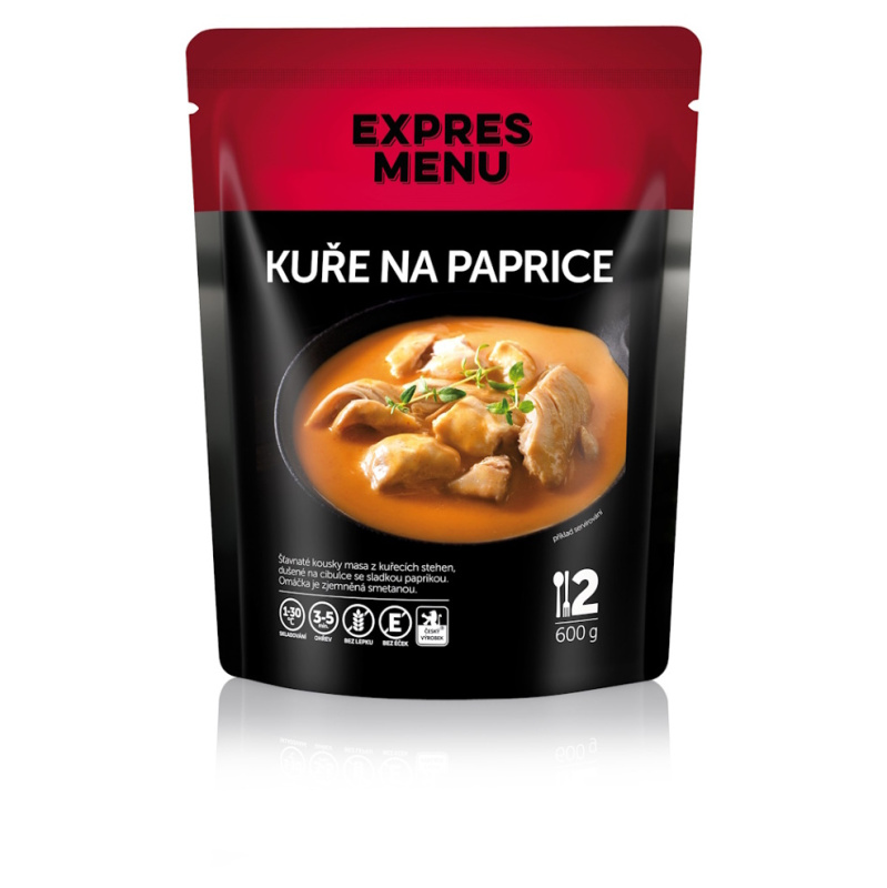Kuře na paprice EXPRES MENU (2 porce)