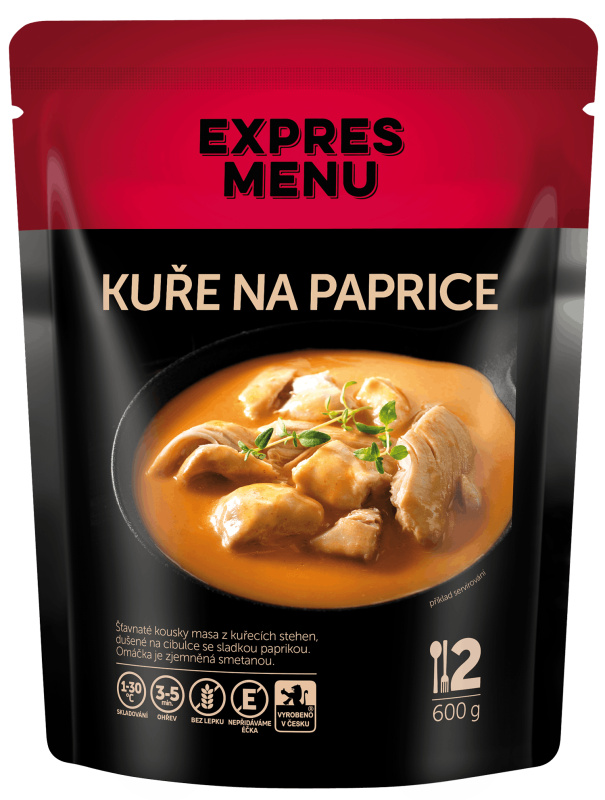 Kuře na paprice EXPRES MENU (2 porce)