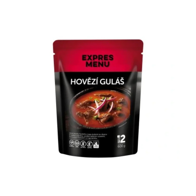 Hovězí guláš EXPRES MENU (2 porce)