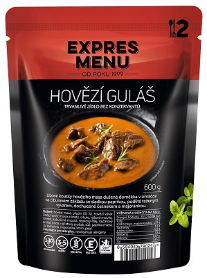 Hovězí guláš EXPRES MENU (2 porce)
