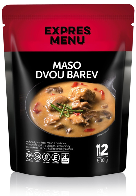 Maso dvou barev EXPRES MENU (2 porce)
