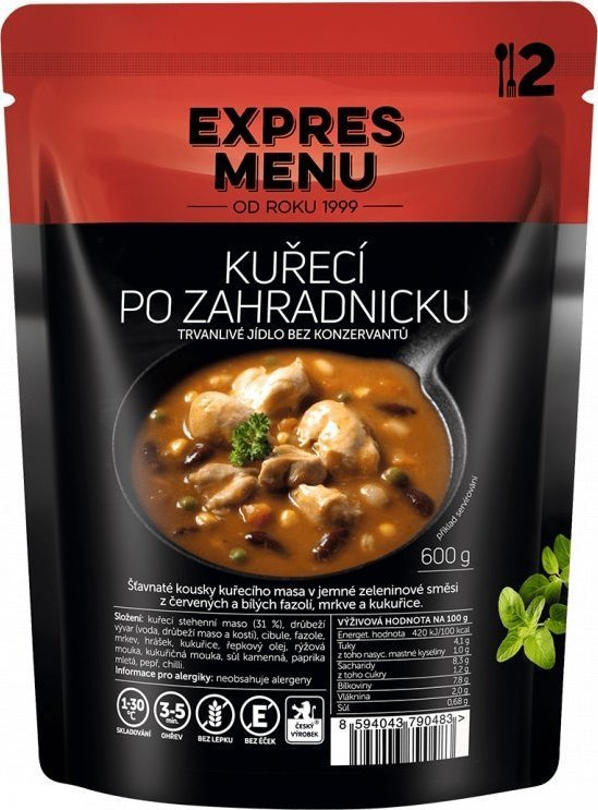Kuřecí po zahradnicku EXPRES MENU (2 porce)