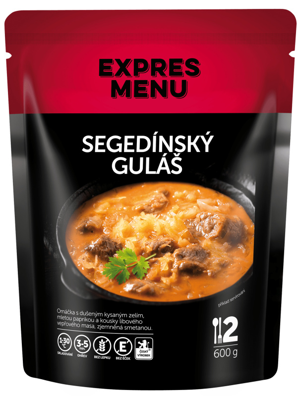 Segedínský guláš EXPRES MENU (2 porce)