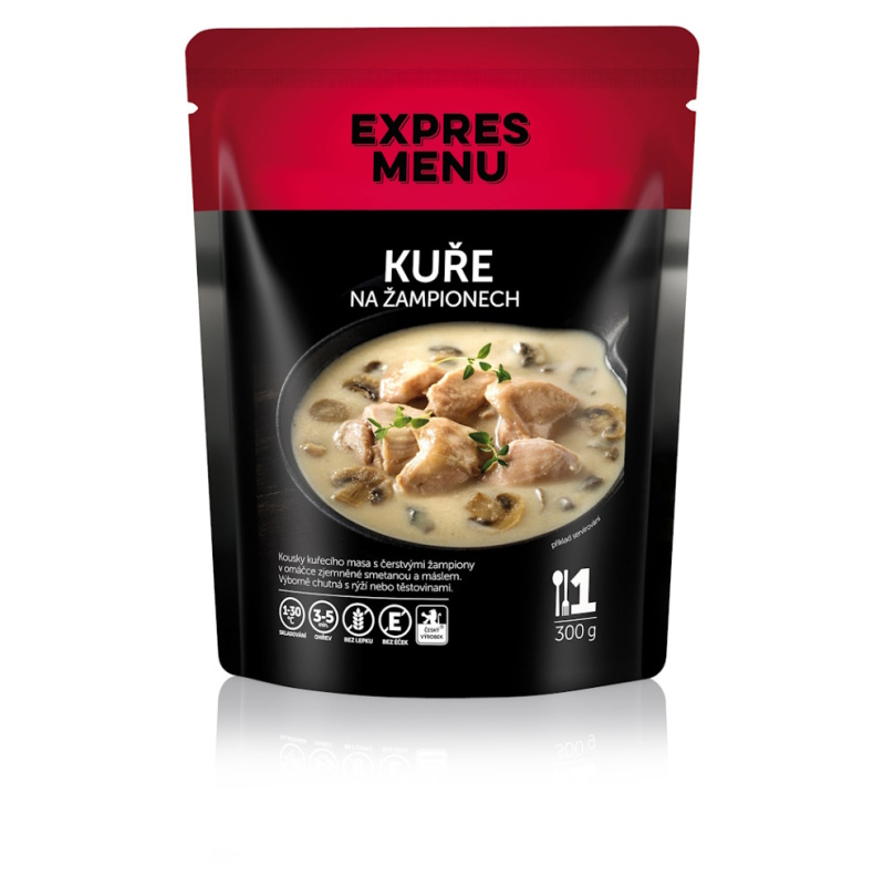Kuře na žampionech EXPRES MENU (1 porce)