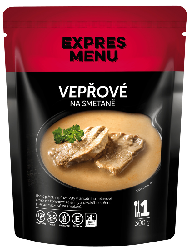 Vepřové na smetaně EXPRES MENU (1porce)