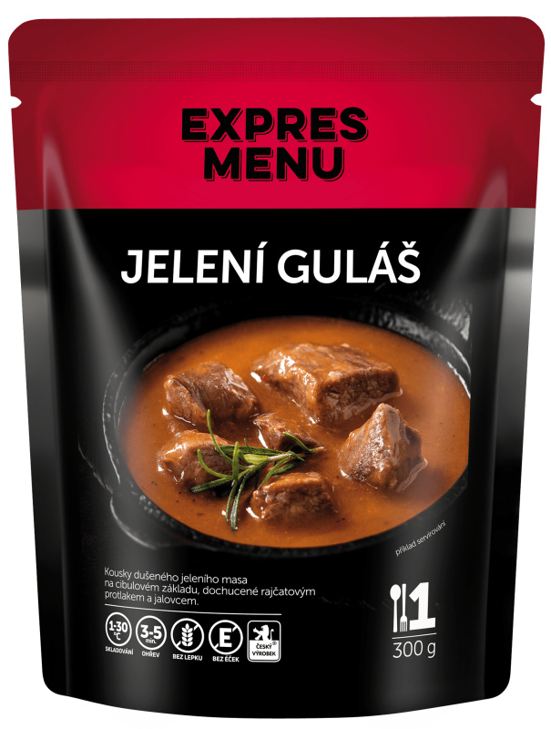 Jelení guláš EXPRES MENU (1 porce)