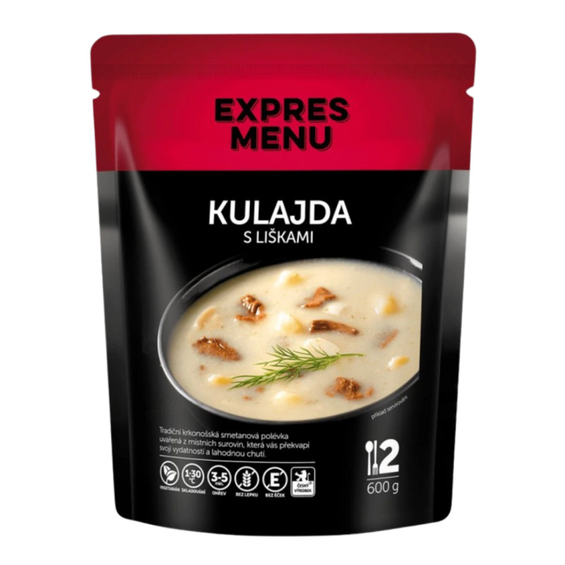 EXPRES MENU Kulajda s liškami (2 porce 600g)