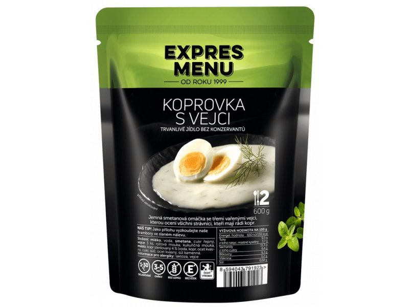 EXPRES MENU Koprovka s vejci (2 porce 600g)