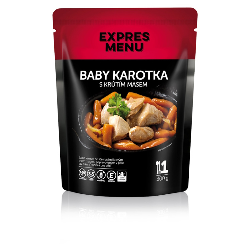 Baby karotka s krůtím masem EXPRES MENU (1 porce)
