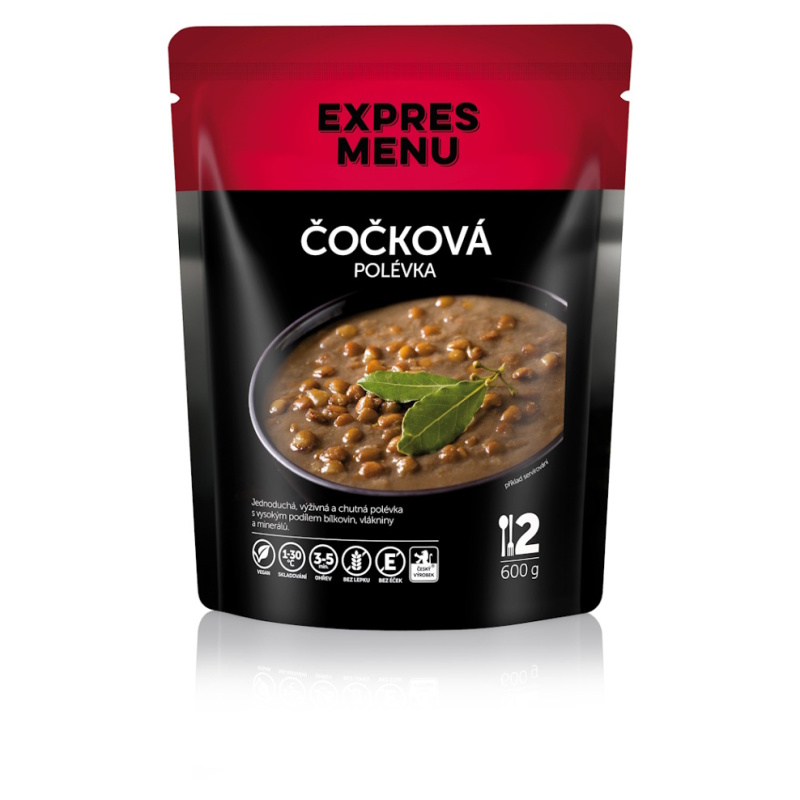 Čočková polévka EXPRES MENU (2 porce)