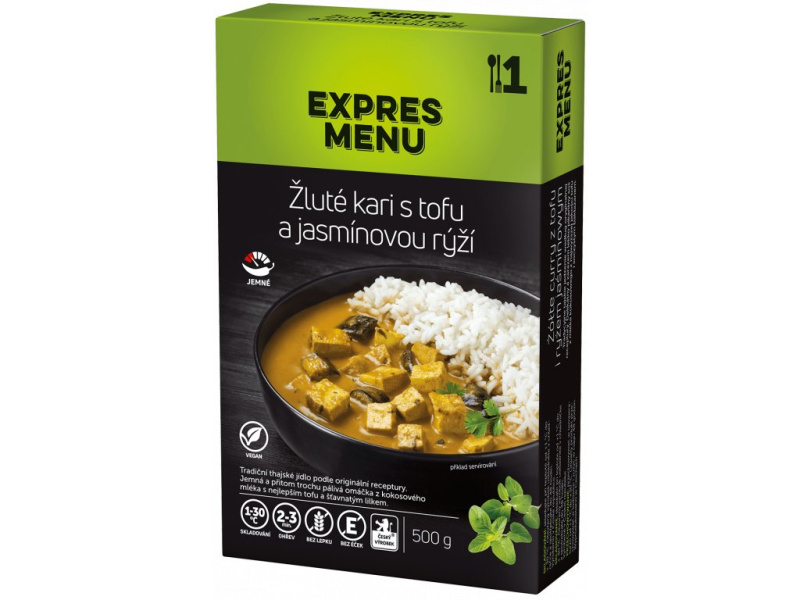 EXPRES MENU KM Žluté kari s tofu a jasmínovou rýží
