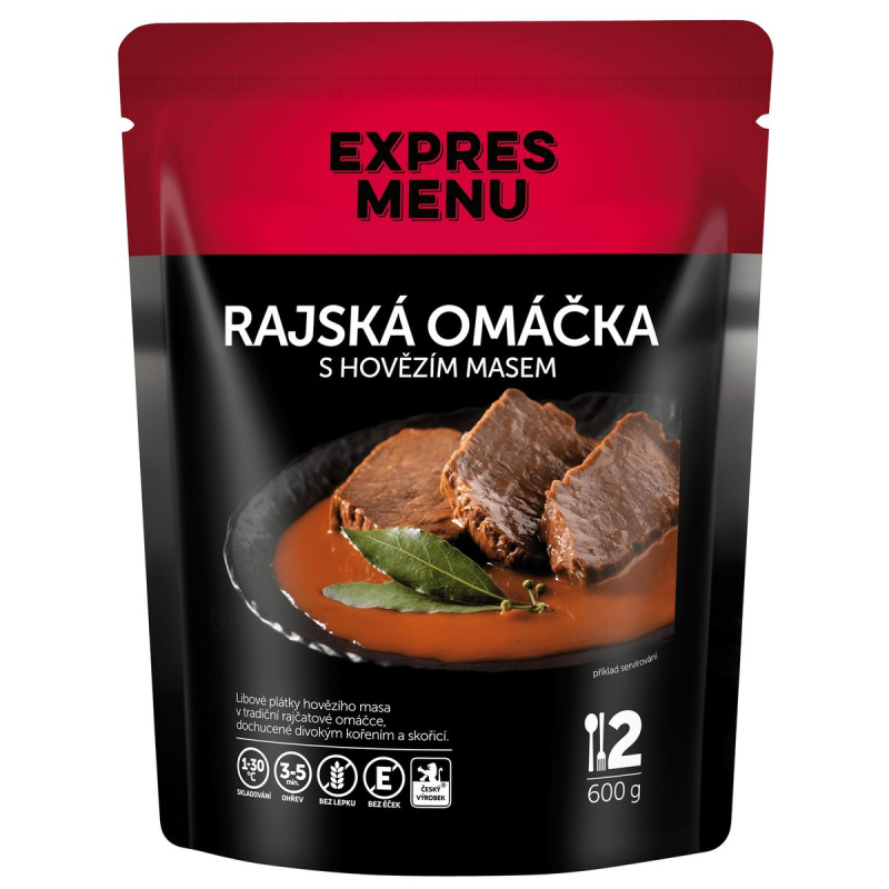 Expres Menu Rajská omáčka s hovězím (2 porce)