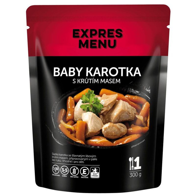 Expres Menu Baby karotka s krůtím masem