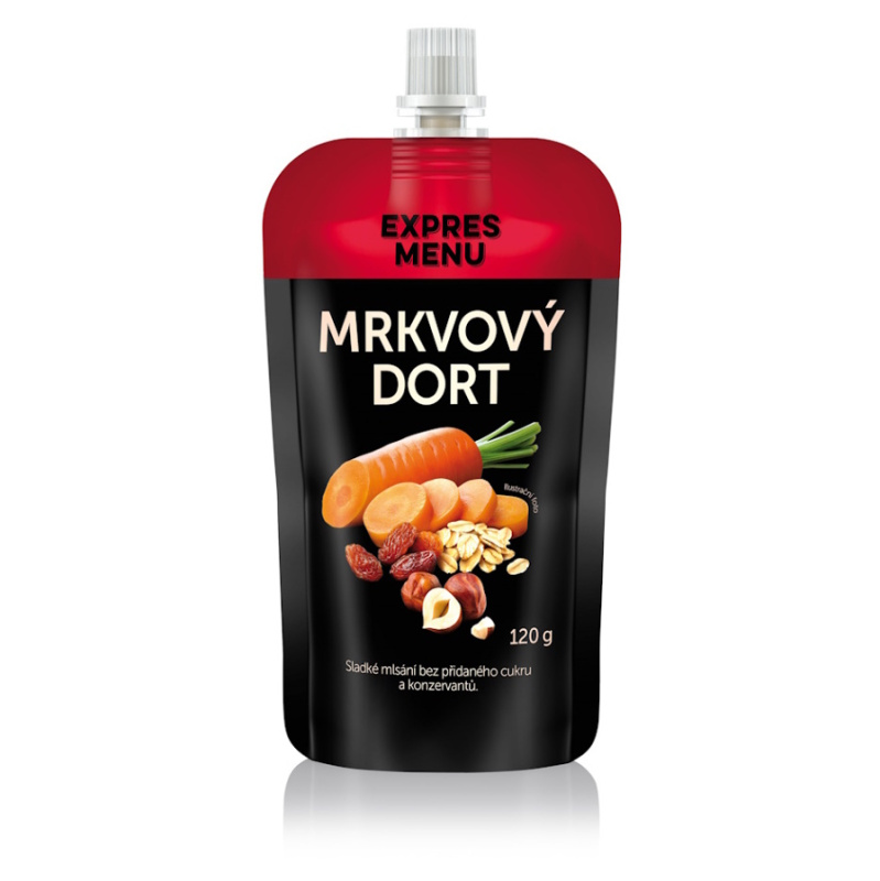 Svačinkový mls mrkvový dort EXPRES MENU (120 g)