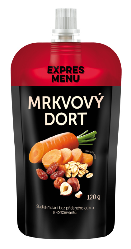 Svačinkový mls mrkvový dort EXPRES MENU (120 g)