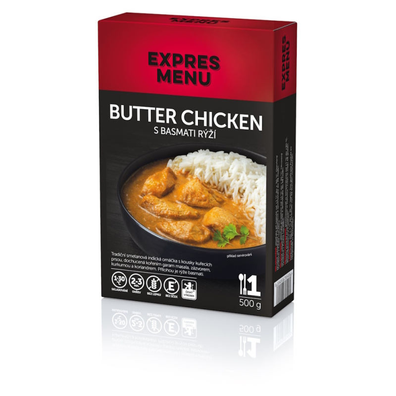 Butter chicken s basmati rýží EXPRES MENU (1 porce)