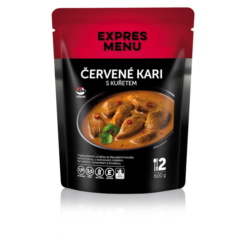 Expres menu Červené kari s kuřetem EXPRESS MENU (2 porce)