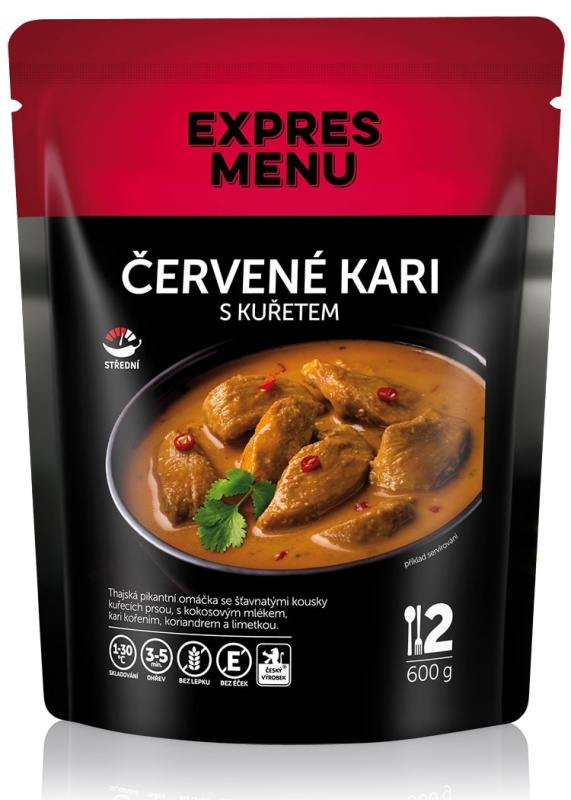 Expres menu Červené kari s kuřetem EXPRESS MENU (2 porce)