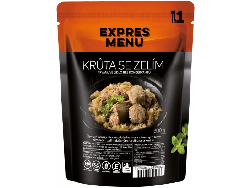 Krůta se zelím EXPRES MENU (1 porce)