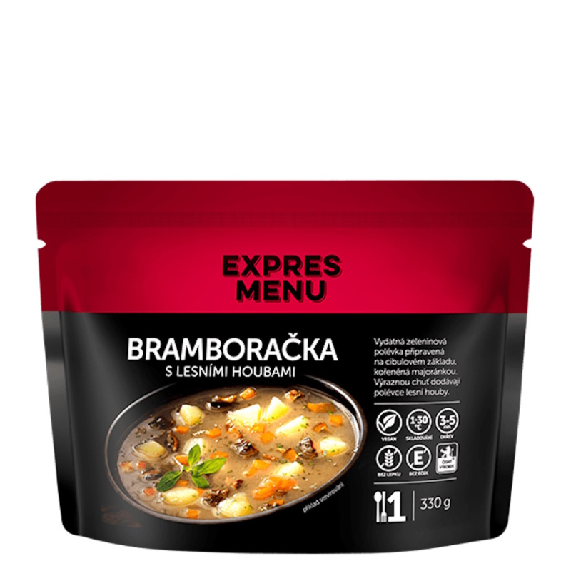 Bramboračka s lesními houbami EXPRES MENU (1 porce)