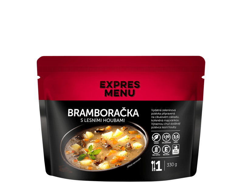 Bramboračka s lesními houbami EXPRES MENU (1 porce)