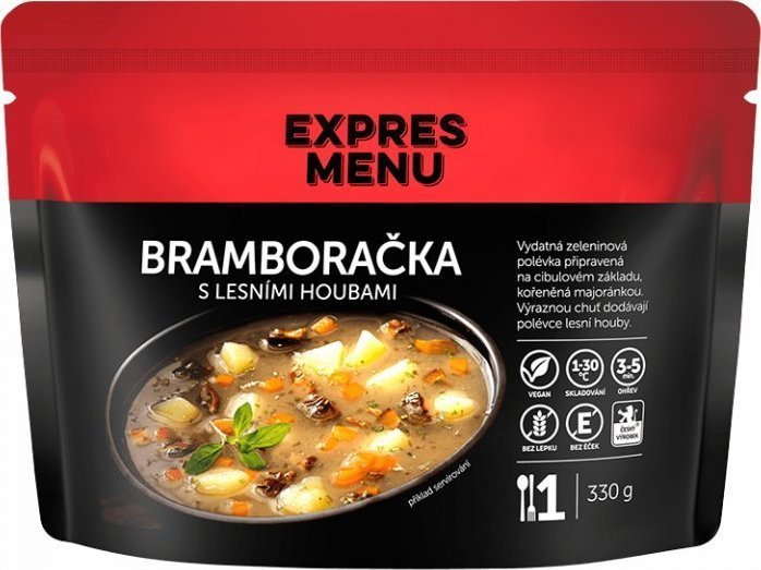 Bramboračka s lesními houbami EXPRES MENU (1 porce)
