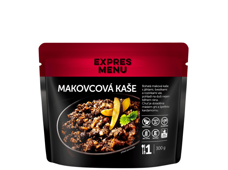 Makovcová kaše Expres menu (1 porce)