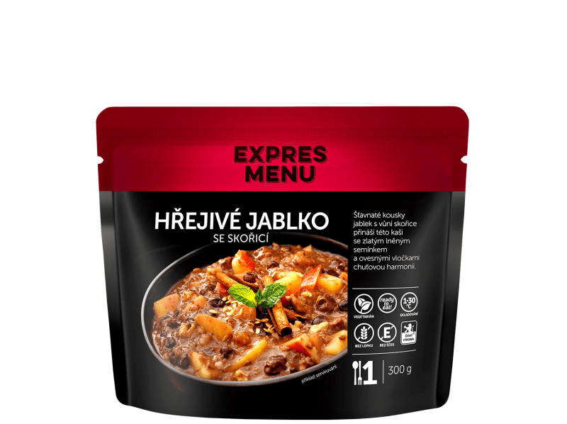 Hřejivé jablko se skořicí EXPRES MENU (1 porce)