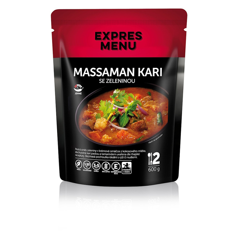 Expres menu Massaman kari se zeleninou (2 porce) - 600g