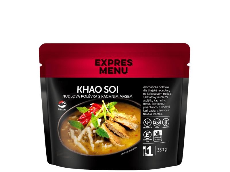 Expres menu Khao soi nudlová polévka s kachním masem 330 g