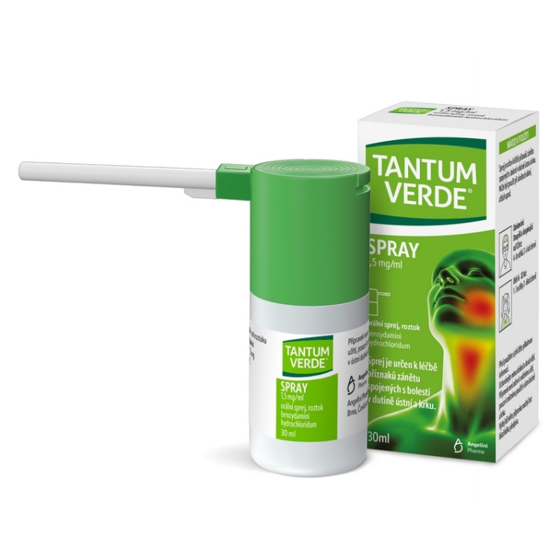 TANTUM VERDE SPRAY 1,5MG/ML Orální sprej, roztok 30ML