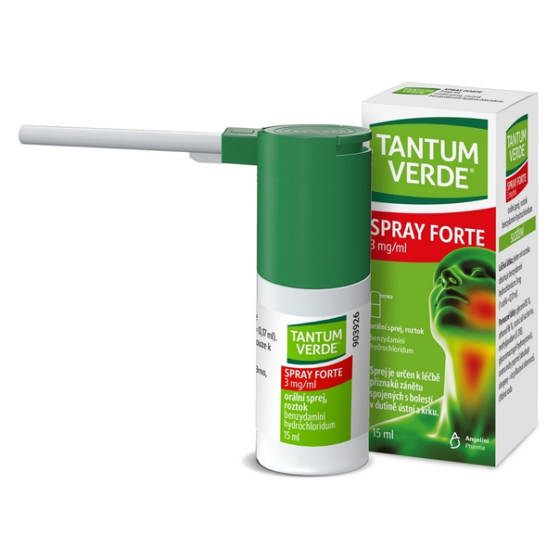 TANTUM VERDE SPRAY FORTE 3MG/ML Orální sprej, roztok 15ML