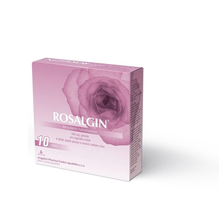ROSALGIN Prášek pro poševní roztok 10 sáčků