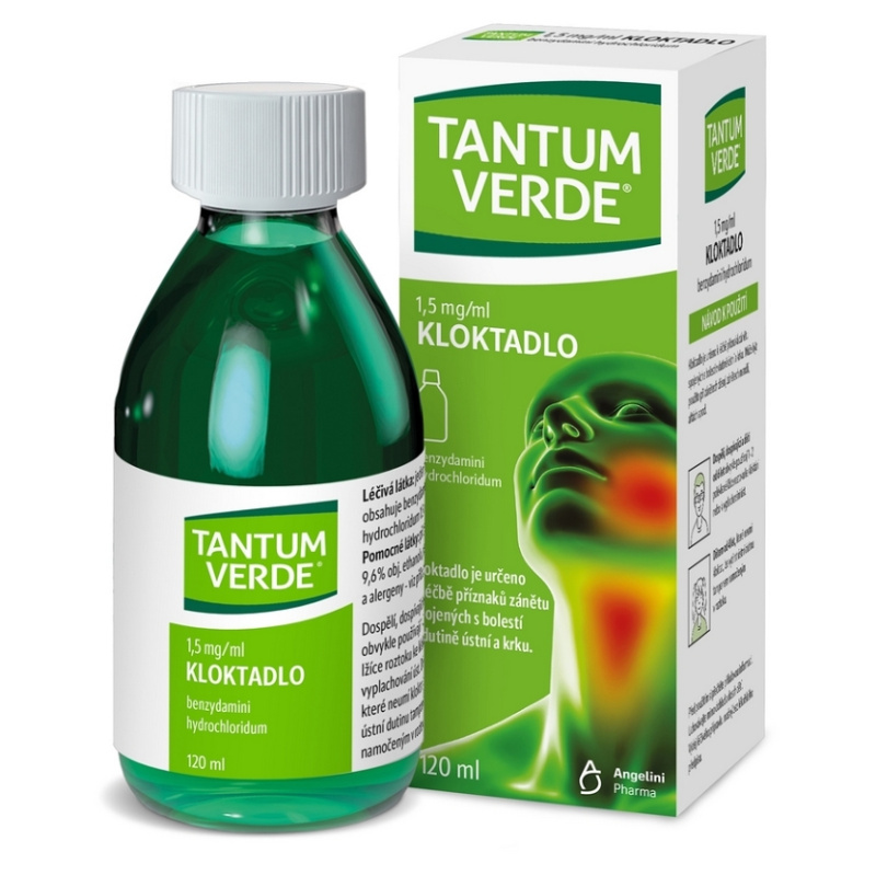 TANTUM VERDE 1,5MG/ML kloktadlo 120ML
