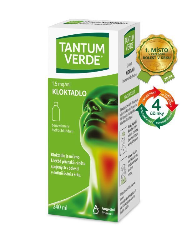 TANTUM VERDE 1,5MG/ML kloktadlo 240ML
