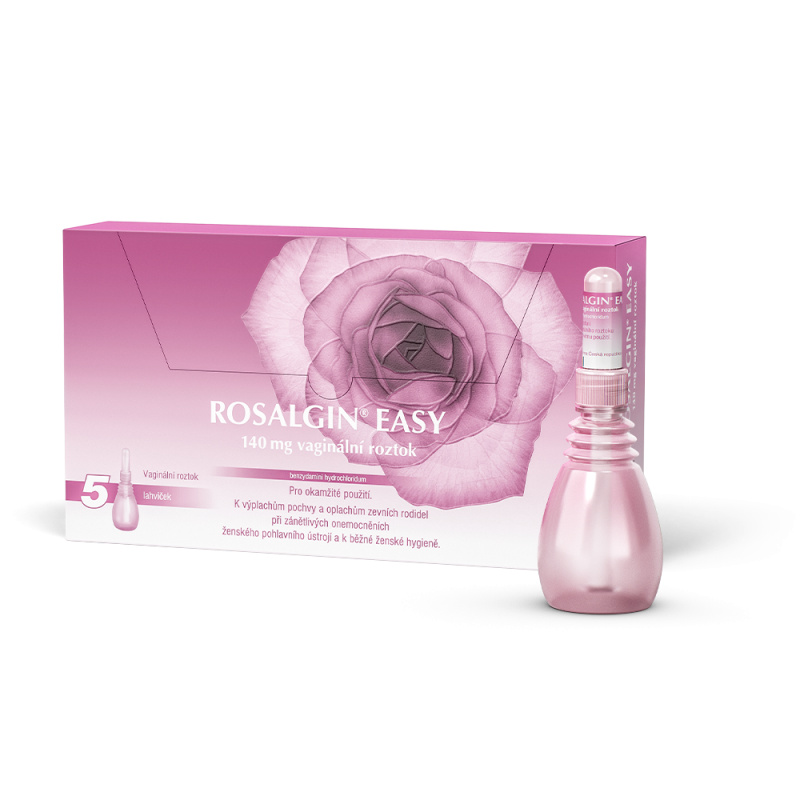 ROSALGIN EASY 140MG Vaginální roztok 5X140ML