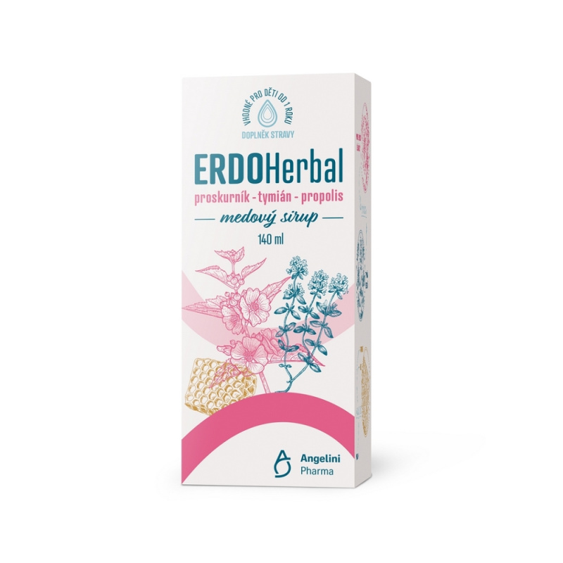 ERDOHerbal medový sirup 140ml