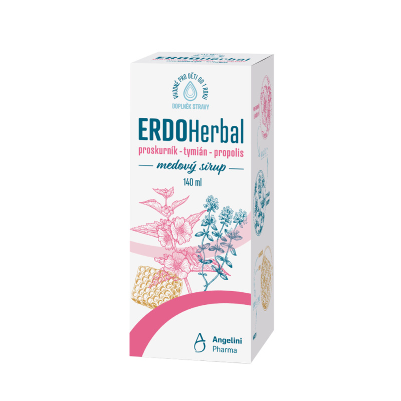 ERDOHerbal medový sirup 140ml