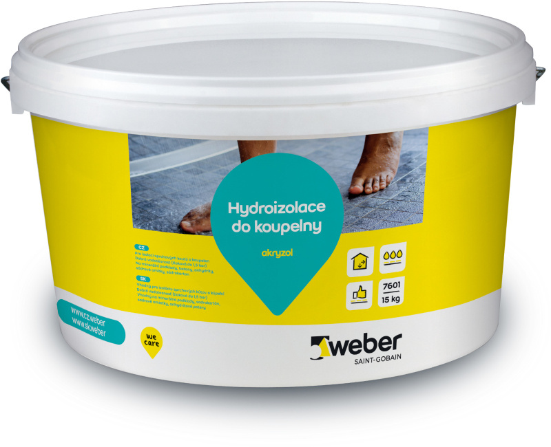 Hmota hydroizolační weber akryzol 15 kg