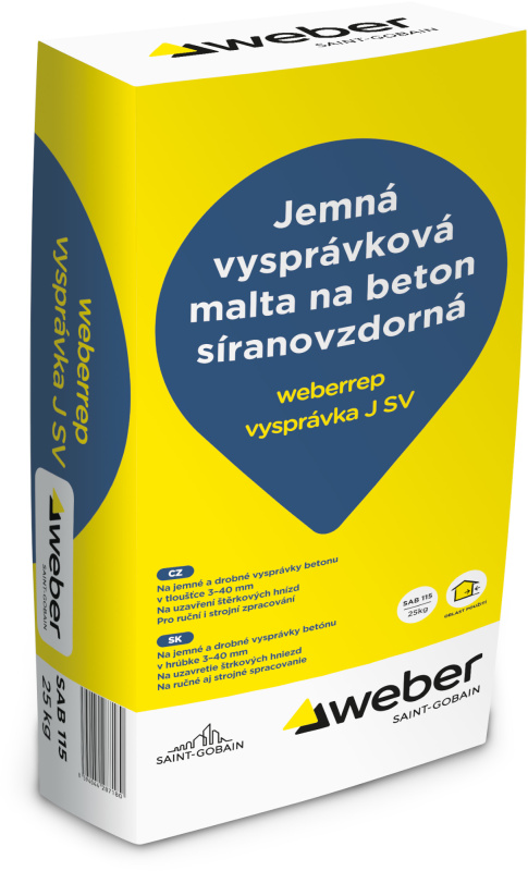 Malta síranovzdorná hrubá weberrep vysprávka J SV 25 kg