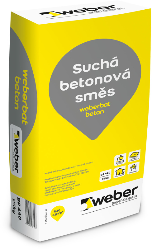 Beton C25/30 weberbat beton 25 kg