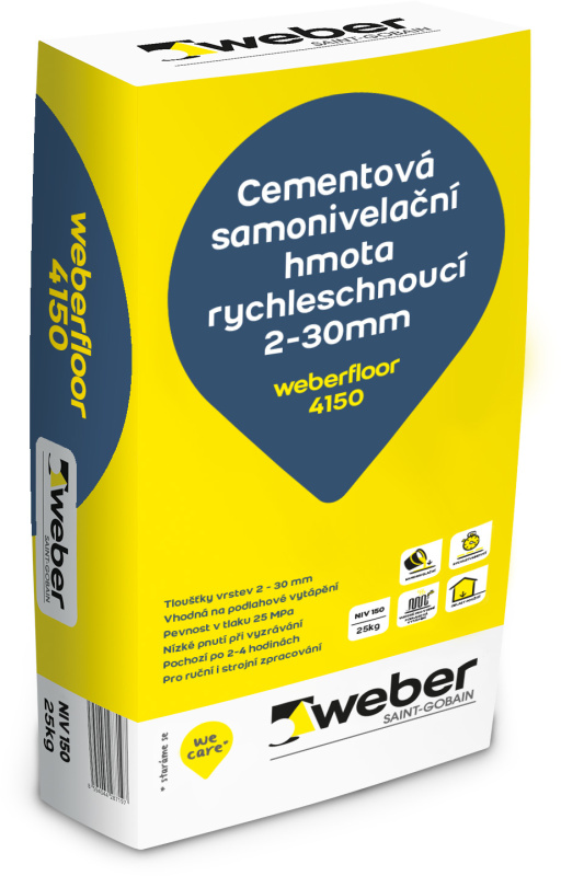 Hmota samonivelační weberfloor 4150 25 kg
